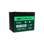 Green Cell AGM VRLA 12V 80Ah maintenance-free battery for boats, scooters, camper vans, wheelchairs, lawnmower | AGM57 | 5907813968358