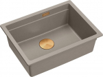Zlewozmywak GraniteQ LOGAN 100 soft taupe 59,5x45,1x21,5 cm (HQJ6045U4_BS_U-QDR) | HQJ6045U4_BS_U-QDR | 5905505500602