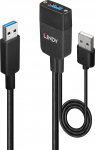 Kabel USB Lindy 2x USB-A - USB-A 35 m Czarny (43357) | 43357 | 4002888433570