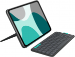 Logitech&reg; FLIP FOLIO-GRAPHITE-US-BT- iPad Pro 11 palců (M4), iPad Air 11 palců (M2 a M3), iPad Air (5. generace) | 920-013403 | 5099206131484