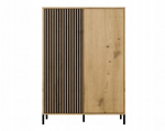 KAMARO 2DD SLIM/GŁ OAK ARTISAN DISPLAY CABINET | M-MP-WT-KMR-2DD-ART | 5904507209957