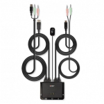 Przełącznik Lindy Switch Lindy 2-Port DP 1.2 USB-C KVM | 42346 | 4002888423465