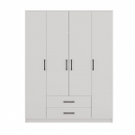 Topeshop ROMANA 160 BIEL KPLB bedroom wardrobe/closet 11 shelves 4 door(s) White | ROMANA 160 BIEL KPLB | 5902838467275