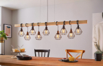 Lampa wisząca EGLO EGLO TOWNSHEND 5 LANGBORD 9L SORT/TR&AElig; FSC | 44077 | 9002759440770