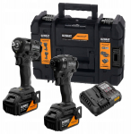 Klucz udarowy Dewalt 18v xr zest dcf86 i dcf92 2x5ah dwxmcl | DCK2224MP2T | 5054905333133