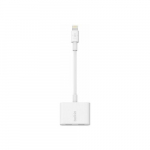 Adapter USB Belkin Lightning - Lightning x2 Biały  (F8J198btWHT) | F8J198btWHT | 0745883716517