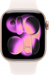 Apple Watch 11 GPS + Cellular 42mm Sport Band S/M, rose gold/light blush (MF8E4ET/A) | MF8E4ET/A | 195950469592