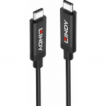 Kabel USB Lindy USB-C - USB-C 3 m Czarny (43348) | 43348 | 4002888433488