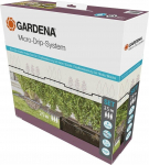 Gardena GARDENA Micro-Drip-System drip irrigation hedges/bushes set, 25 meters, drippers (black, model 2023, above and below ground) | 13500-20 | 4066407003064