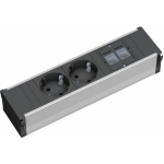 Listwa zasilająca Bachmann CONI 2x Schuko 2x RJ-45 Cat.5e (333.008) | 3.331.008 | 4016514017140