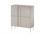 4D chest of drawers TRESSE 100x40x110 cashmere matt | TRESSE 400084 | 5903815010088