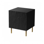 Bedside table 2 pcs. JUNGLE 53.5x40.5x44 black matt + golden legs | JUNGLE SZN CZ | 5903815008160