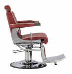 Activeshop Gabbiano fotel barberski Visionerio czerwony chrom rama | 5906717468698 | 5906717468698