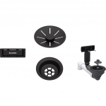 Piederumi BLANCO Waste fitting set 1x3,5'' InFino Black matt | 207422 | 4020684831734