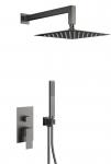 Zestaw prysznicowy KFA 5139-501-61 / KFA / LOGON /  ZESTAW NATRYSKOWY PODTYNKOWY Z BATERIĄ 3 FUNKCYJNĄ, PVD GUN METAL GREY / | 5907571512800 | 5907571512800
