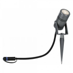 Paulmann Outdoor Plug & Shine spot 12W IP65 230V 3000K Szary/ Aluminium | PL94367 | 4000870943670