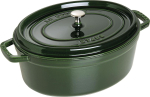 STAUB Garnek STAUB żeliwny owalny 6.7 ltr zielony uniwersalny | 6166-uniw | 3272341033857