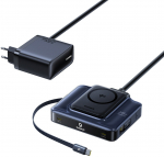 Ładowarka Baseus Nomos NH21 6w1 bezprzewodowa 2x USB-C 245W | 6932172695972 | 6932172695972