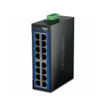Switch TRENDnet TI-G160 16-portowy przełącznik gigabitowy do zastosowań przemysłowych, montaż na szynie DIN | 710931163360 | 710931163360