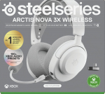 SteelSeries Arctis Nova 3X Wireless, White | 61690 | 5707119059596