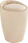 Kosz na pranie Wenko Pufa CANDY BEIGE - kosz na pranie, 2 w 1, WENKO | 4008838215746 | 4008838215746