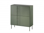 Cama 4D chest of drawers TRESSE 100x40x110 matte green | TRESSE 400085 | 5903815010095