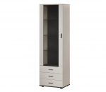 Cama S1 SOHO display cabinet 60x41x192 cashmere + black | 201049 | 5903815011825