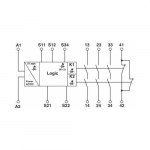 Phoenix Contact Przekaźnik bezpieczeństwa 3Z 1R 230V AC/DC zatrzymania awaryjnego i drzwi SIL3 PSR-SCP-230UC/ESAM4/3X1/1X2/ (2901428) | 2901428 | 4046356592062