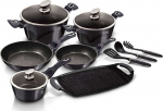 Berlinger Haus Zestaw Garnk&oacute;w Berlingerhaus Bh-6911 Carbon Pro! | BH-6911 Kinghoff | 5999108421457
