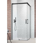 Radaway Idea 8 Black KDD 90 Lewa Czarny/Przejrzyste (10370090-54-01L) | 10370090-54-01L | 5904295981448