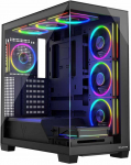 MODECOM PC CASE STELLAR 8F ARGB 10 BLAC | AT-STELLAR-8F-ARGB-10 | 5907544120032