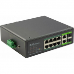 PoE switch 8x100Mbps PoE + 2x Gigabit UPLINK, SFP, 120W Industrial | POE802PRO | 9990000990092