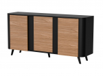 Cama VOLARE chest of drawers 151 x 39 x 75 cm black/walnut | VOLARE 410072 | 5903815009716
