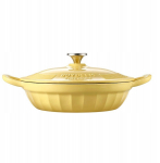 Mellow Yellow BUYDEEM Emaliowane naczynie żeliwne 3,3L, model CP581, kolor Mellow Yellow | 6950386607819 | 6950386607819