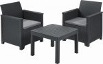 Keter Zestaw balkonowy EMMA BALCONY SET - grafitowy | 8711245147840 | 8711245147840