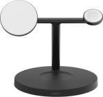Belkin BoostCharge Pro 3-in-1 Qi2 Wireless Charging Station, black | WIZ032KQBK | 745883900329