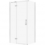 Cersanit KABINA PRYSZNICOWA CITY Z ZAWIASAMI CHROM 100X80X195 LEWA TRANSP | EZZR1000165810 | 5901771110156