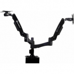 SilverStone SST-ARM22BC Dual Monitorhalterung - schwarz | GAZU-371 | 4710679813950