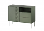 1D2S TRESSE chest of drawers 100x40x75 matte green | TRESSE 400087 | 5903815010118