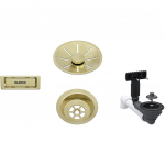 Piederumi BLANCO Waste fitting set 1x3,5'' InFino Satin Gold | 207423 | 4020684831727