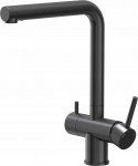 Bateria kuchenna Technika Wody ELLEN bateria kuchenna tr&oacute;jdrożna pure carbon | 3673512_BLM-QDR | 5905505506970