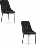 Leobert Krzesło AMORE - czarne x 2 | model_3506_2-AMORE-GLAX04 | 5903332064519