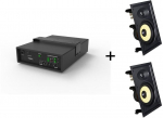 Kino domowe VivoLink Vivolink Audiopack Subwoofer + 2 x premium in-wall speakers Czarny Przewodowa 110 W | AUDIOPACK-IW2 | 5715328213470