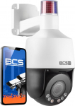 Kamera IP BCS Kamera obrotowa IP 5 Mpx BCS-B-SIP154SR5L1 z alarmami świetlnymi i dźwiękowymi | BCS-B-SIP154SR5L1 | 5904890708952
