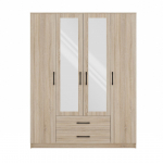 Topeshop ROMANA 160 SON bedroom wardrobe/closet 11 shelves 4 door(s) Oak | ROMANA 160 SON KPL. | 5902838467268