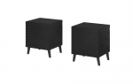 Cama bedside cabinet NOVA 44x40x52 mat black | NOVA SZF CZ | 5903815006579
