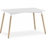 Mufart Prostokątny st&oacute;ł TRE do kuchni, jadalni, salonu 120cm x 80cm - Biały | model_3323_1-ADRIA-TRX12080 | 5903332062157