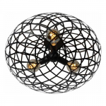 Lampa sufitowa Lucide Loftowy plafon sufitowy do salonu Lucide WOLFRAM 21117/65/30 | 21117/65/30 | 5411212211354