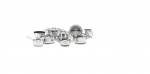 ELLE Home &ndash; Stainless Steel Cookware Set ECCS200416A, 16 Pieces | ECCS200414A | 4895091324557