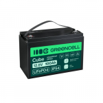 Green Cell CUBE LiFePO4 100Ah 12.8V 1280Wh Lithium Iron Phosphate Battery for Photovoltaics, Caravans, Boats | LFPGC12V100AH | 5904326374836